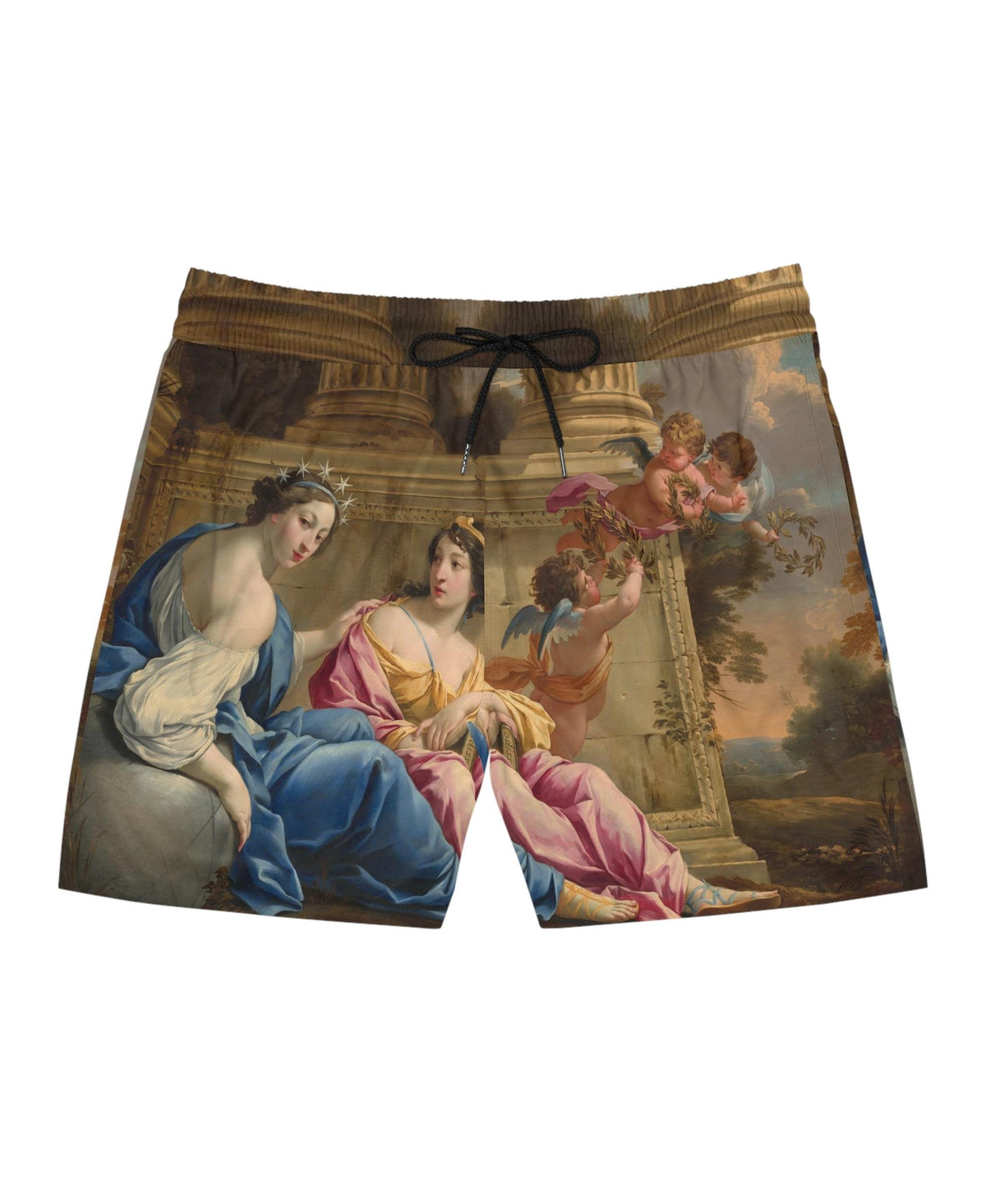Art Print Swim Shorts | The Muses Urania and Calliope by Vouet